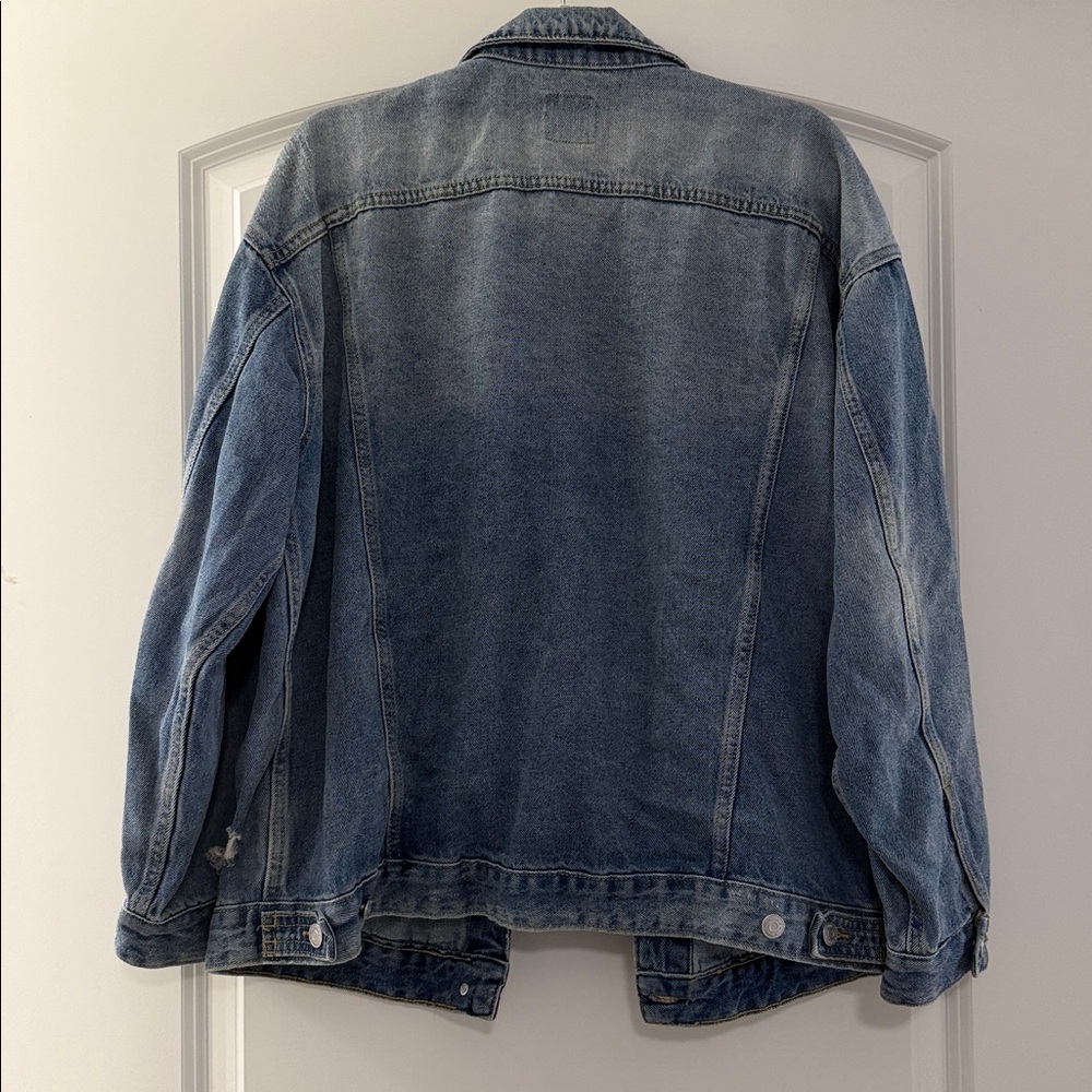 Wild Fable Distressed Denim Jacket - Picture 4 of 4